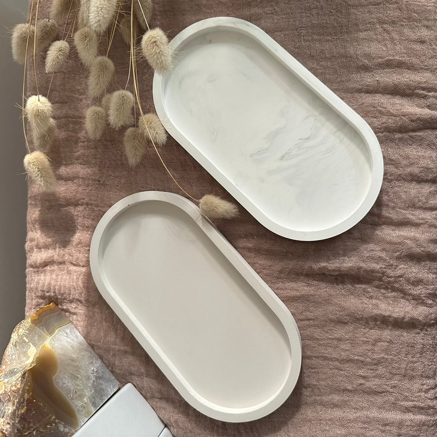 Oval Tray – Ovales Tablett · Handgemachte Schmuck- & Dekoablage