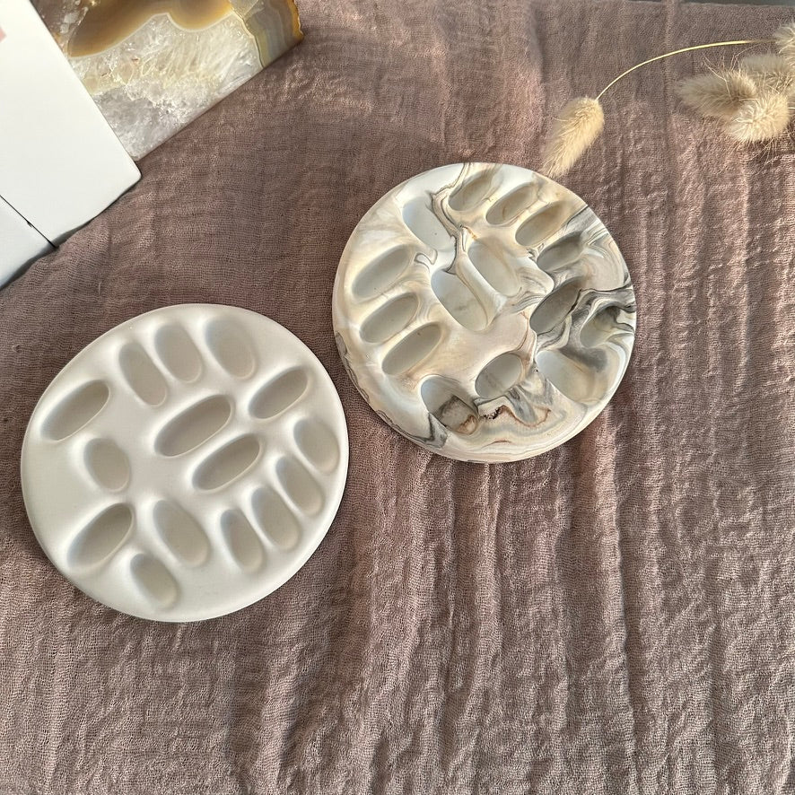 Heimathafen – Ringschale · Handgemachte Schmuckablage mit Vertiefungen