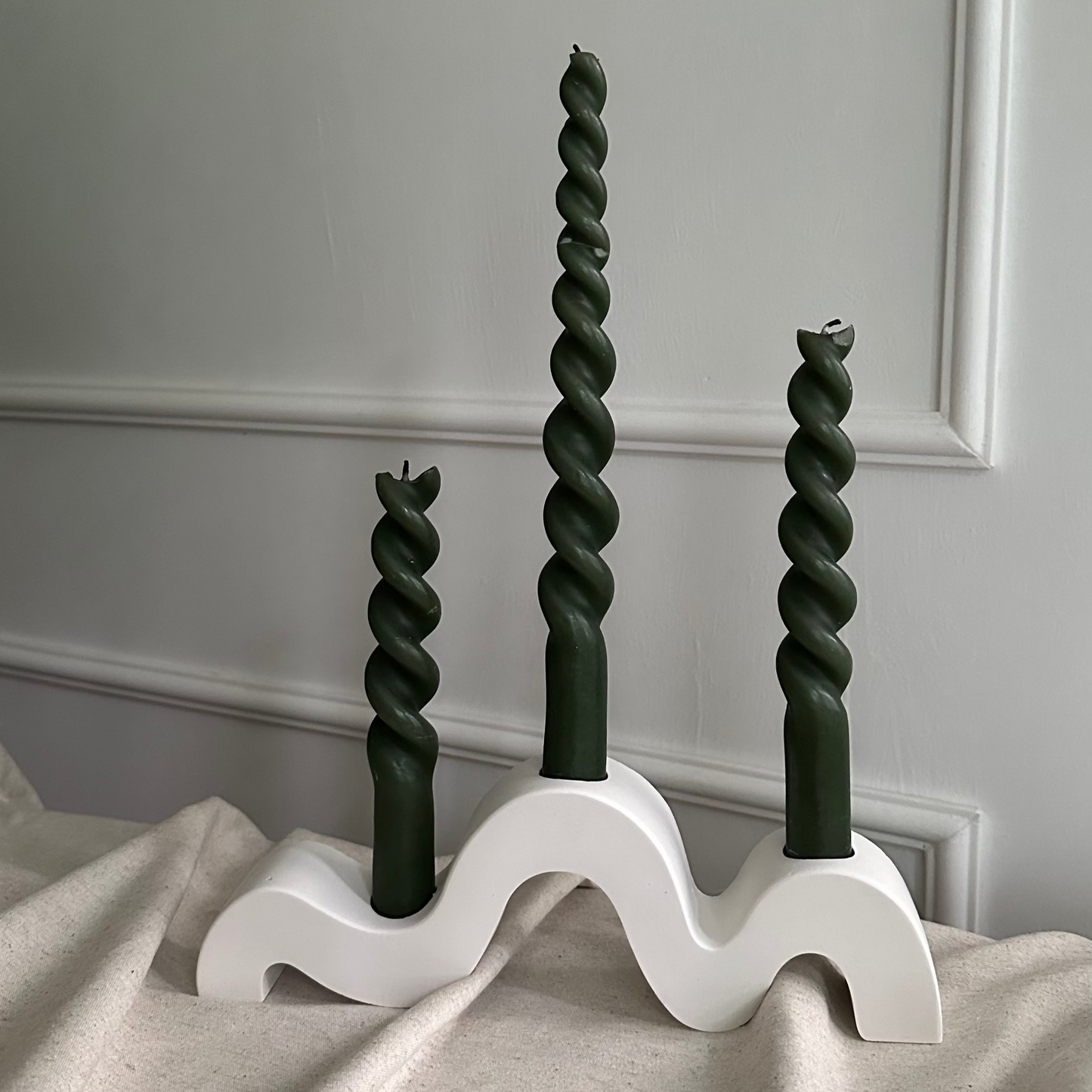 Flow – Kerzenhalter · Handgefertigtes Unikat im skulpturalen Design