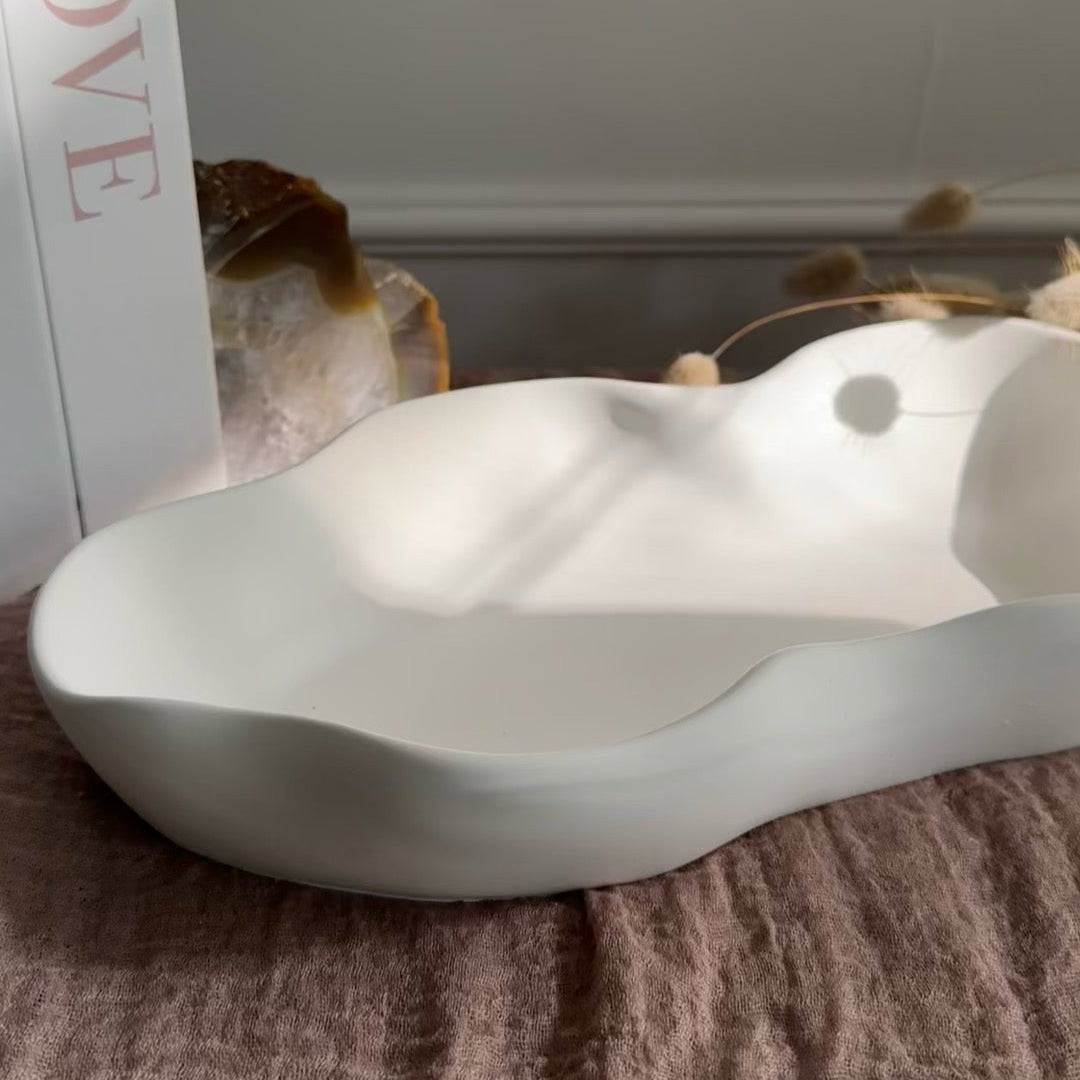 Wavy Bowl – Organische Design-Schale · Handgemachtes Unikat im Wellen-Look