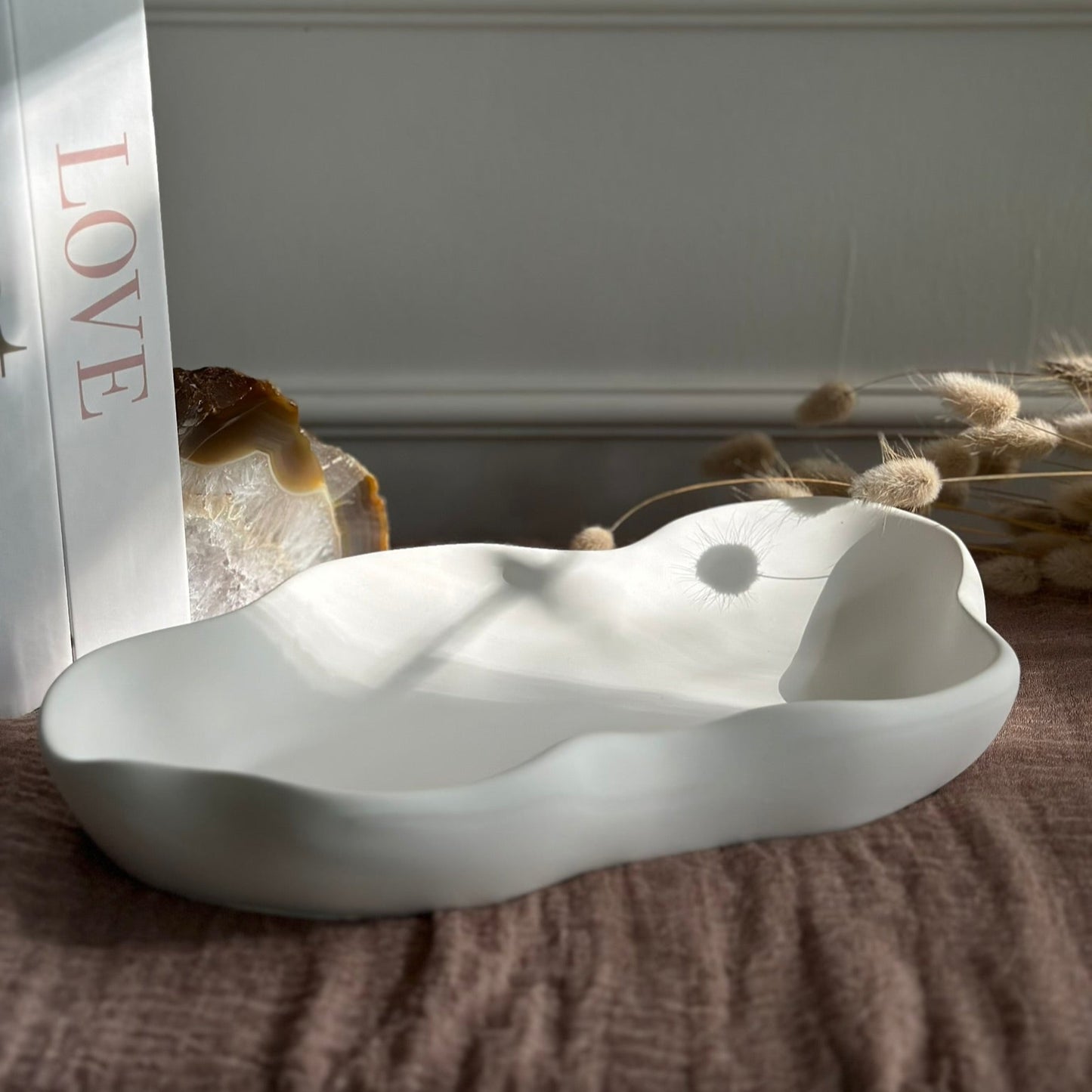 Wavy Bowl – Organische Design-Schale · Handgemachtes Unikat im Wellen-Look