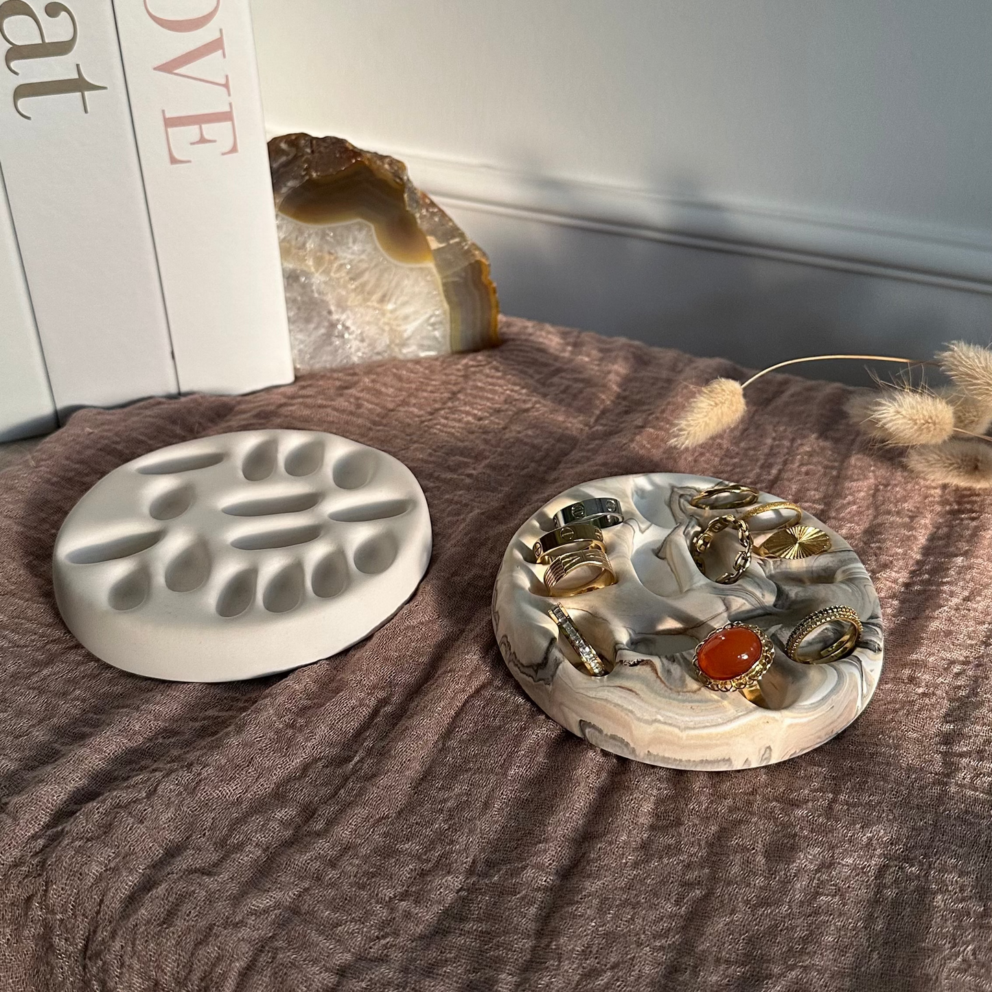 Heimathafen – Ringschale · Handgemachte Schmuckablage mit Vertiefungen