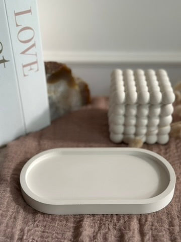 Oval Tray – Ovales Tablett · Handgemachte Schmuck- & Dekoablage