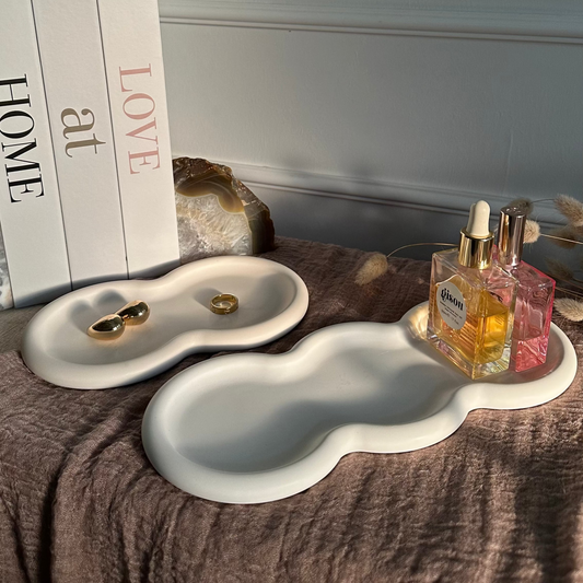 Clouds Duo · Clouds Trio – Design-Tablett · Handgemachtes Interior-Highlight