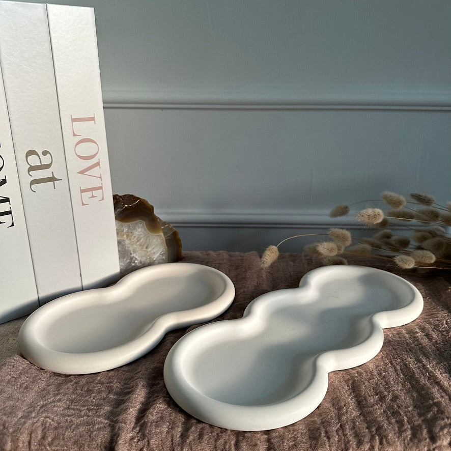 Clouds Duo · Clouds Trio – Design-Tablett · Handgemachtes Interior-Highlight
