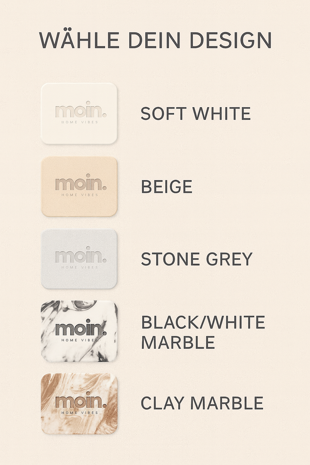 Minimalistischer Adventskalender „Nordic Countdown“ - handgegossen, schiebbarer Stern, moderner Adventskranz | moin Home vibes