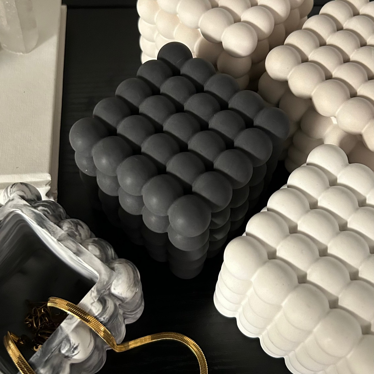 Bubble Box – Moderne Aufbewahrungsbox · Handgefertigtes Interior-Piece