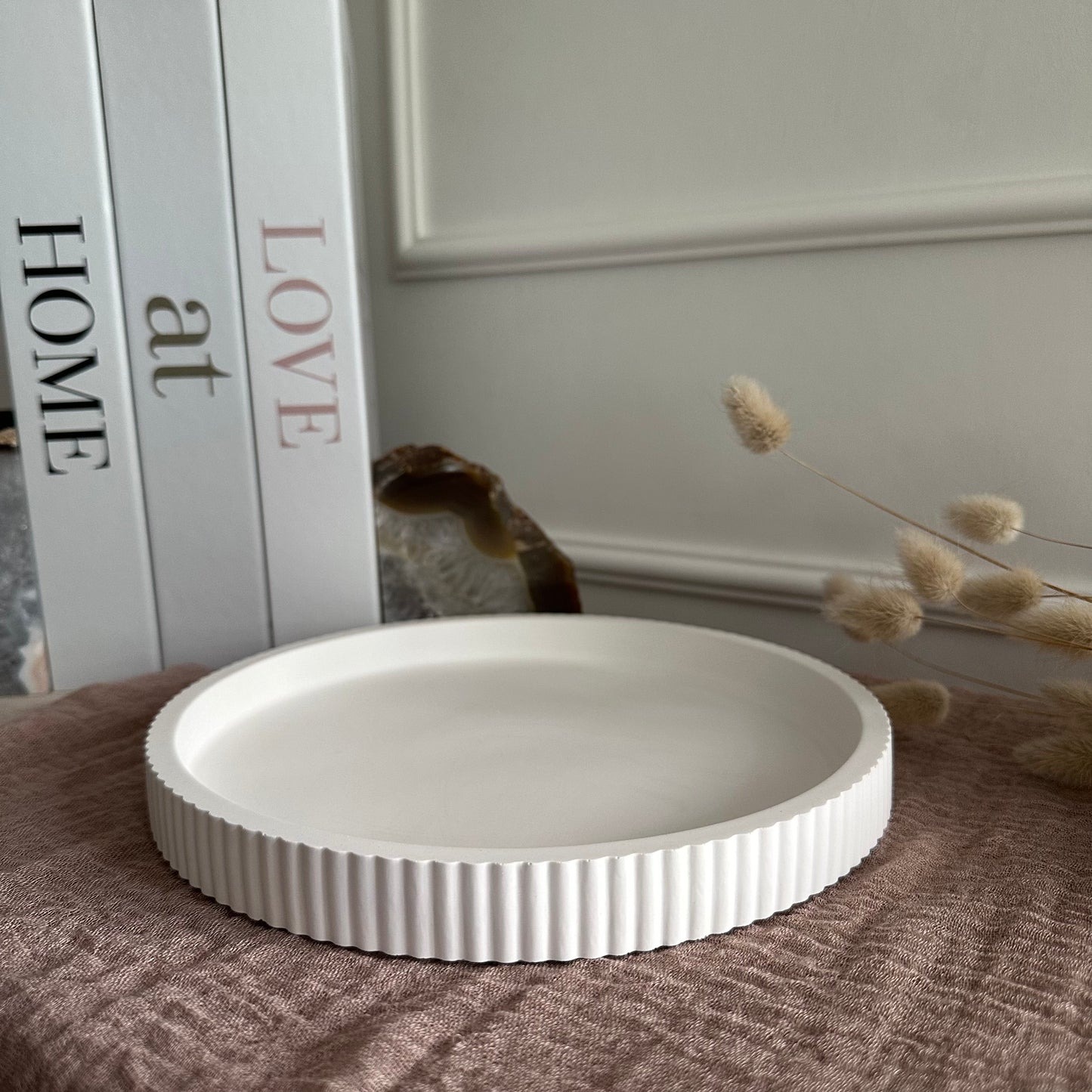 Linea – Geriffeltes Tablett (Low & High) · Handgemacht