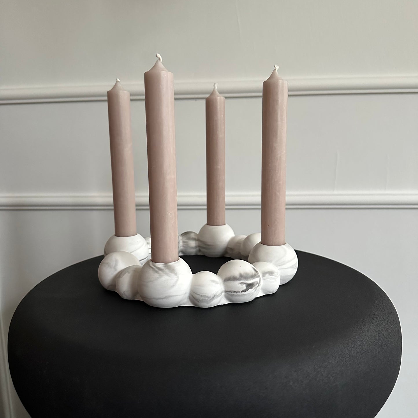 Bubble Adventskranz – moderner Keramik-Adventskranz im Skandi Design | handgegossen & versiegelt | moin Home vibes