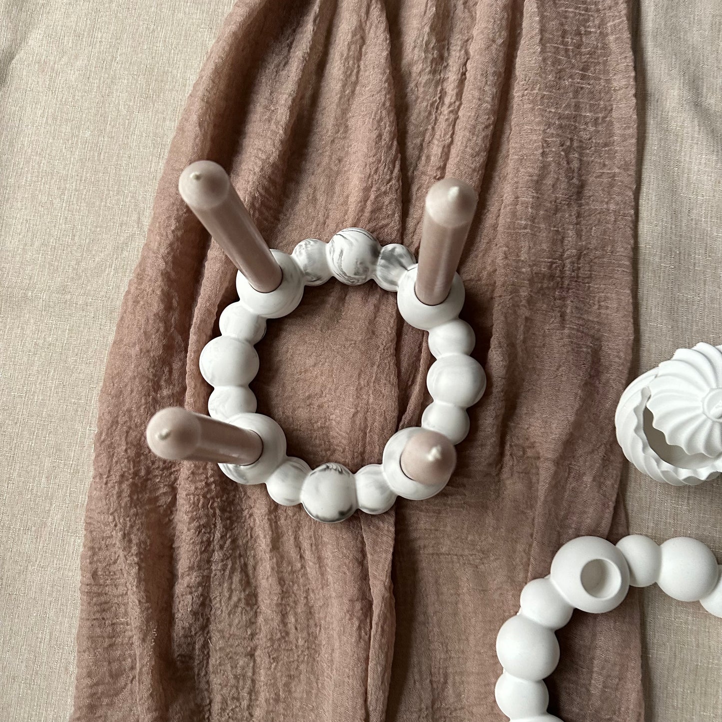 Bubble Adventskranz – moderner Keramik-Adventskranz im Skandi Design | handgegossen & versiegelt | moin Home vibes